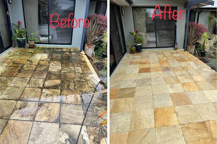 Pressure Cleaning Before and After